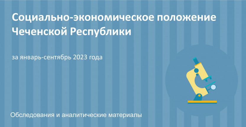 Социально-экономическое положение Чеченской Республики за январь-сентябрь 2023 года
